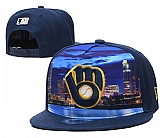 Milwaukee Brewers Team Logo Adjustable Hat YD (4)